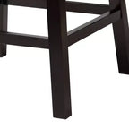 Set 2 sgabelli da bancone girevoli Theron in similpelle e legno - Baxton Studio