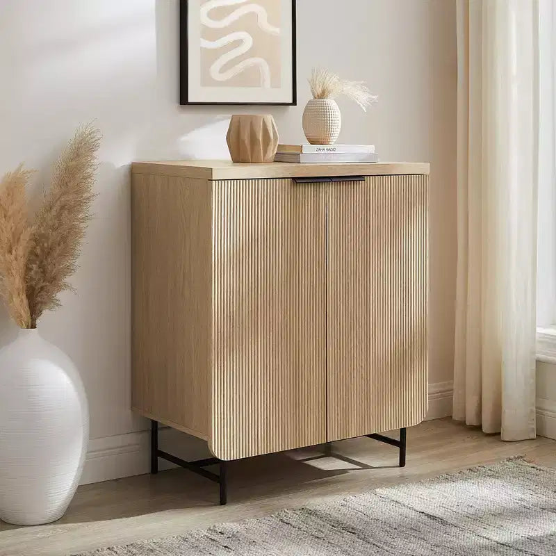 Madia moderna a 2 ante con scanalature - Saracina Home