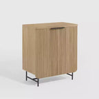 Madia moderna a 2 ante con scanalature - Saracina Home