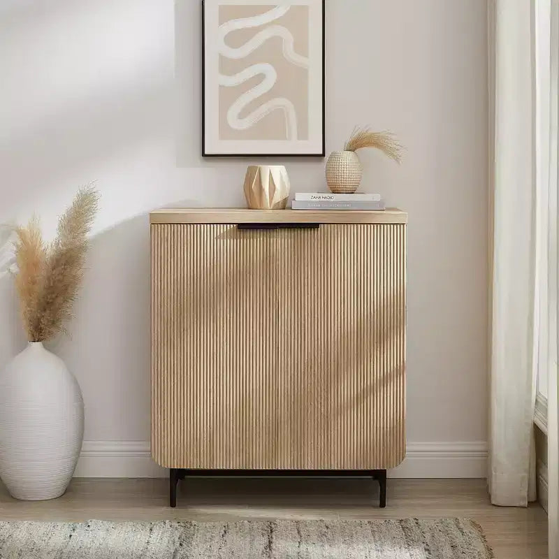 Madia moderna a 2 ante con scanalature - Saracina Home