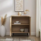 Madia moderna a 2 ante con scanalature - Saracina Home