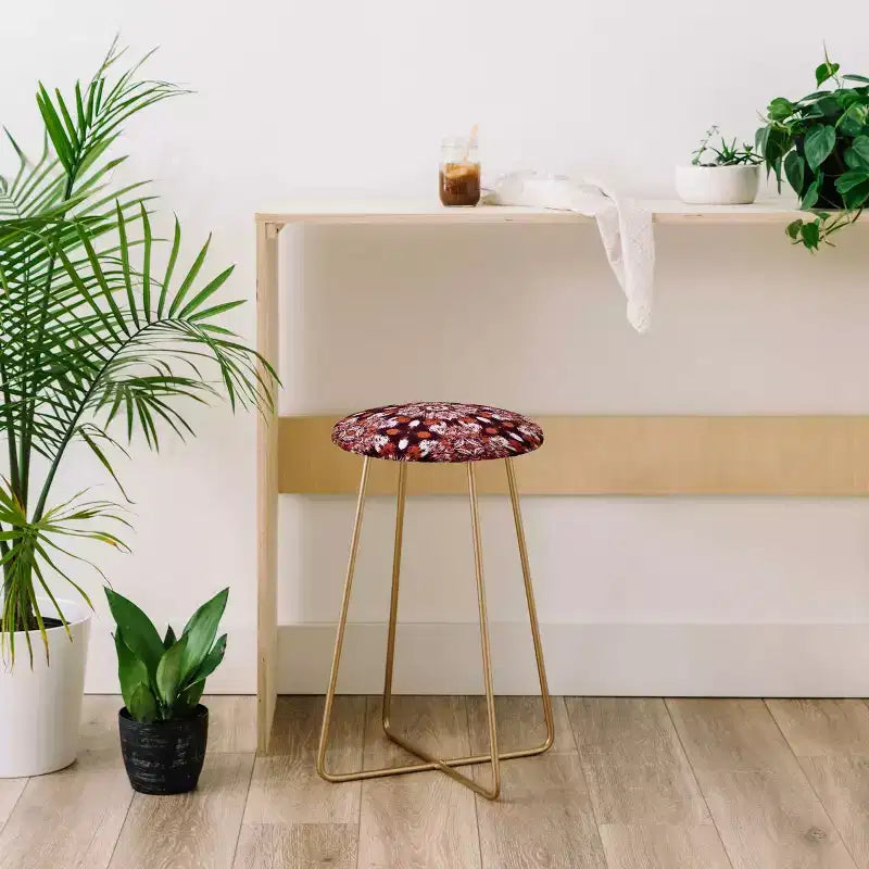 Sgabello da bancone con mosaico in stile bohémien di Marta Barragan Camarasa - Deny Designs