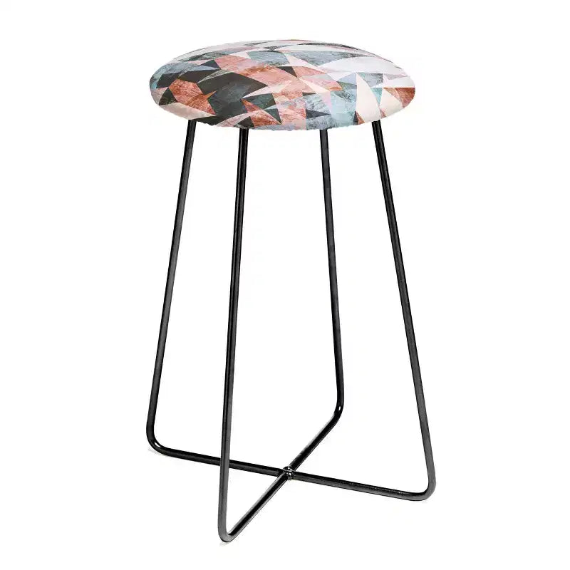 Marta Barragan Camarasa Geometric Shapes Textures Counter Stool - Deny Designs