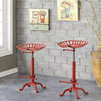 Sgabello da bar Carolina Living Adjustable Tractor Seat ad altezza bancone