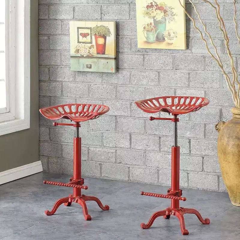 Sgabello da bar Carolina Living Adjustable Tractor Seat ad altezza bancone