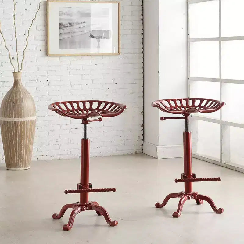 Sgabello da bar Carolina Living Adjustable Tractor Seat ad altezza bancone