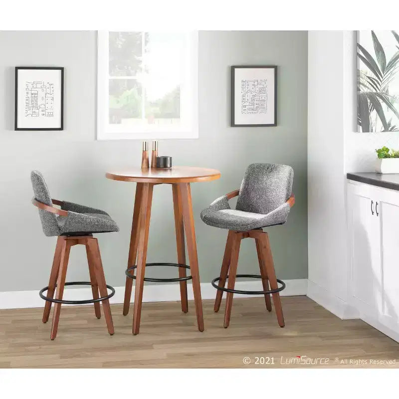 Sgabello da bar ad altezza bancone Cosmo Mid-Century Modern - LumiSource