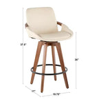 Sgabello da bar ad altezza bancone Cosmo Mid-Century Modern - LumiSource
