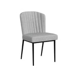 Channel Back Dining Chair with Metal Legs - HomePop