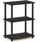 Furinno 3-Tier Reversible Color Open Bookshelf Storage Display Bookcase,Espresso