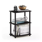 Furinno Libreria a Giorno con 3 Ripiani a Colori Reversibili, Espresso