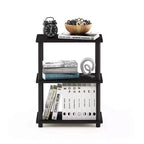 Furinno Libreria a Giorno con 3 Ripiani a Colori Reversibili, Espresso