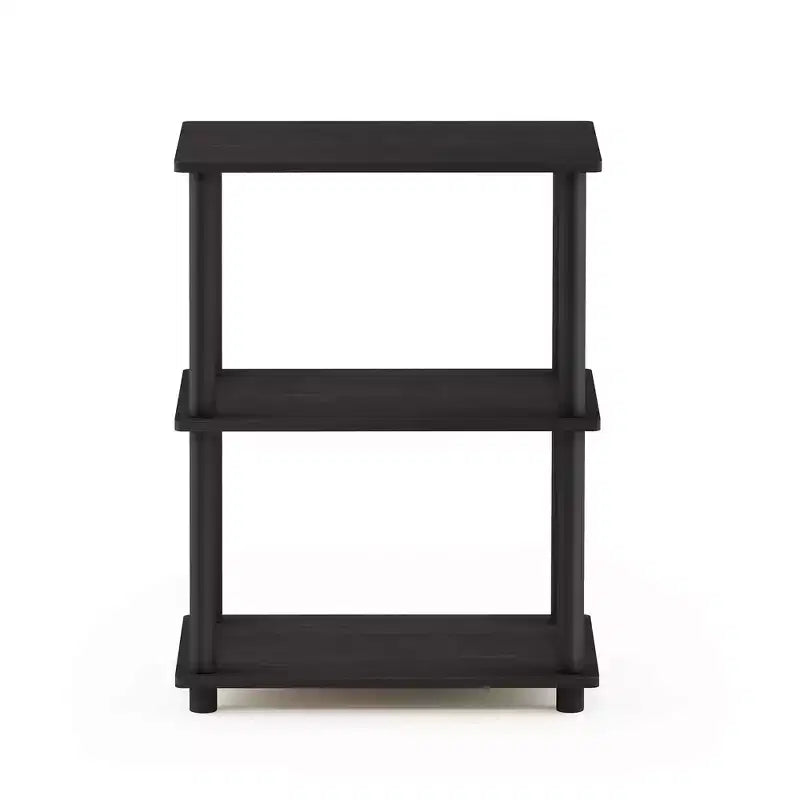 Furinno Libreria a Giorno con 3 Ripiani a Colori Reversibili, Espresso