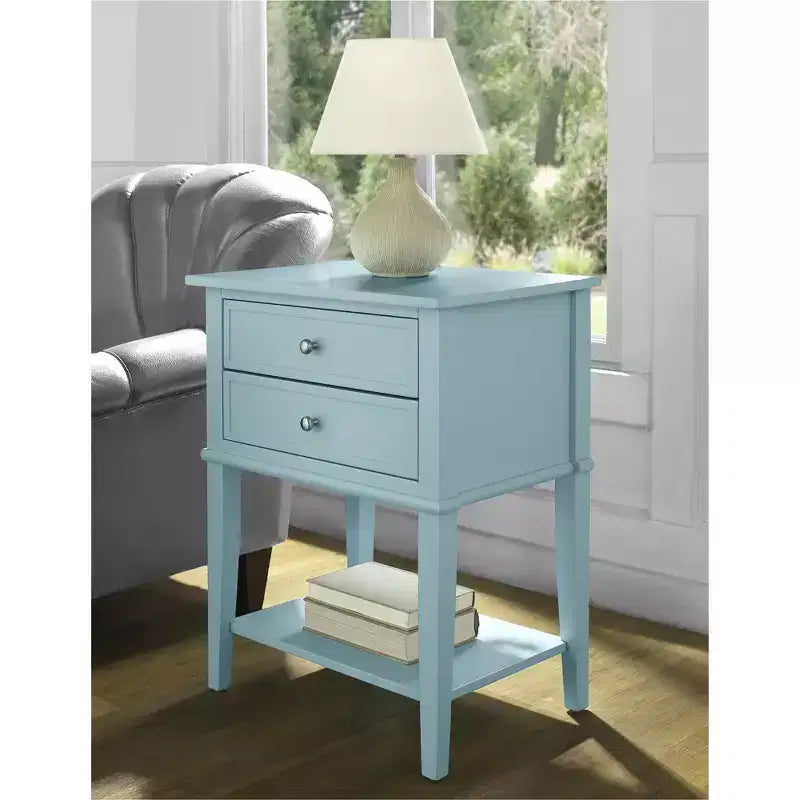 Ameriwood Home Franklin Comodino con 2 cassetti e ripiano inferiore