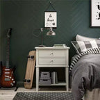 Ameriwood Home Franklin Comodino con 2 cassetti e ripiano inferiore