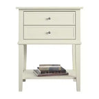 Ameriwood Home Franklin Comodino con 2 cassetti e ripiano inferiore