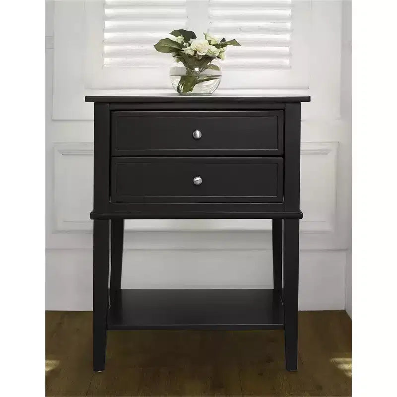 Ameriwood Home Franklin Comodino con 2 cassetti e ripiano inferiore