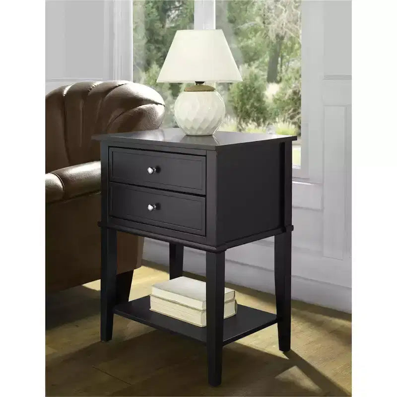 Ameriwood Home Franklin Comodino con 2 cassetti e ripiano inferiore