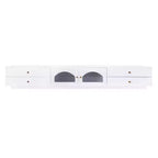 Mobile TV di lusso con anta in vetro scanalato, consolle multimediale elegante e pratica per TV fino a 90 pollici - ModernLuxe