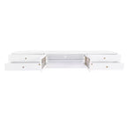 Mobile TV di lusso con anta in vetro scanalato, consolle multimediale elegante e pratica per TV fino a 90 pollici - ModernLuxe