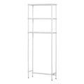 Design Ideas MeshWorks 3 Tier Full Size Metal Tower Bathroom Storage Shelving Unit Rack for Over the Toilet Organization, 26 x 9.8 x 70.3, White
