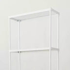 Design Ideas MeshWorks Scaffale da bagno a torre a 3 ripiani in metallo a dimensioni complete per organizzazione sopra il water, 26 x 9.8 x 70.3, Bianco