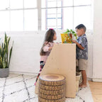 ECR4Kids Espositore per Libri Mobile Bifacciale con Ripiani Contenitori, Scaffale per Aula