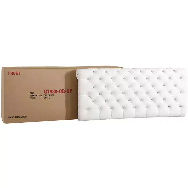 Letto a pannello matrimoniale imbottito trapuntato Passion Furniture Maxx