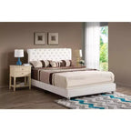 Letto a pannello matrimoniale imbottito trapuntato Passion Furniture Maxx
