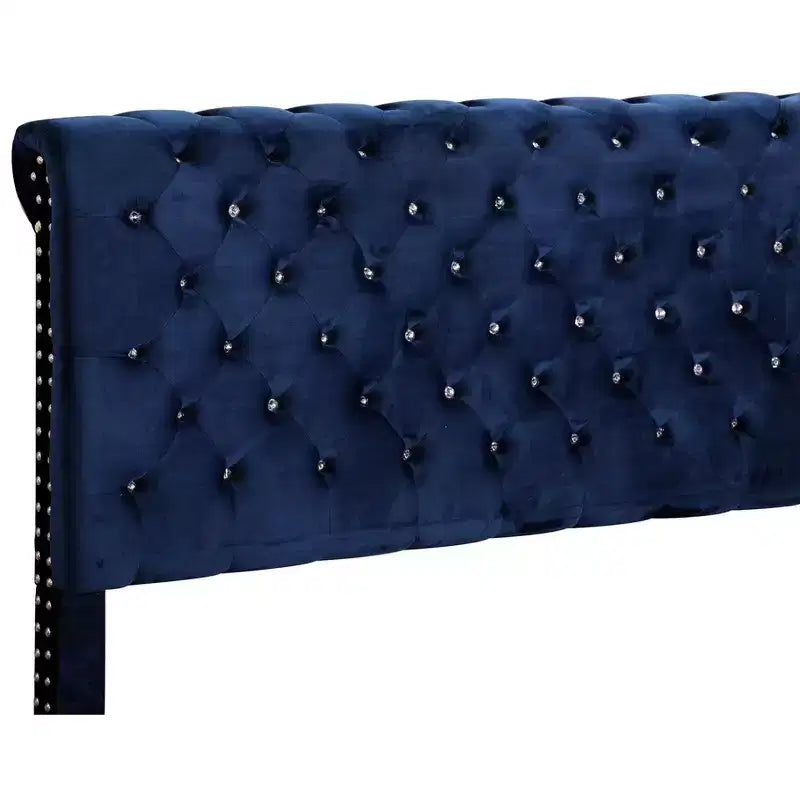Letto a pannello matrimoniale imbottito trapuntato Passion Furniture Maxx