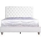 Letto a pannello matrimoniale imbottito trapuntato Passion Furniture Maxx