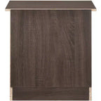 Comodino a 3 cassetti Hudson Passion Furniture (23 pollici A x 22 pollici L x 18 pollici P)