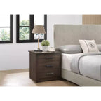 Comodino a 3 cassetti Hudson Passion Furniture (23 pollici A x 22 pollici L x 18 pollici P)