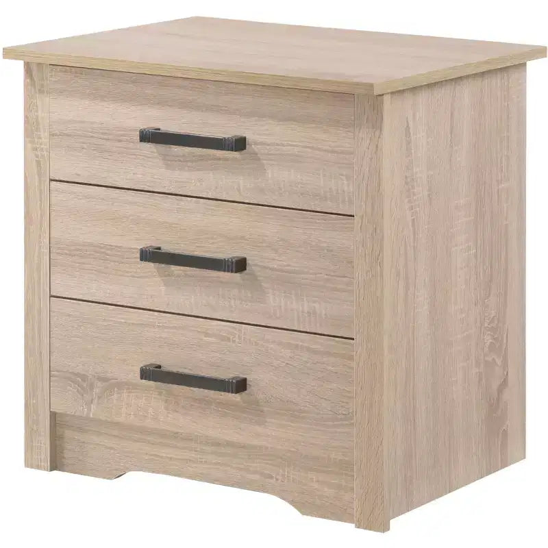 Comodino a 3 cassetti Hudson Passion Furniture (23 pollici A x 22 pollici L x 18 pollici P)