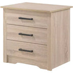 Comodino a 3 cassetti Hudson Passion Furniture (23 pollici A x 22 pollici L x 18 pollici P)