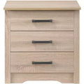 Passion Furniture Hudson 3-Drawer Nightstand (23 in. H x 22 in. W x 18 in. D)