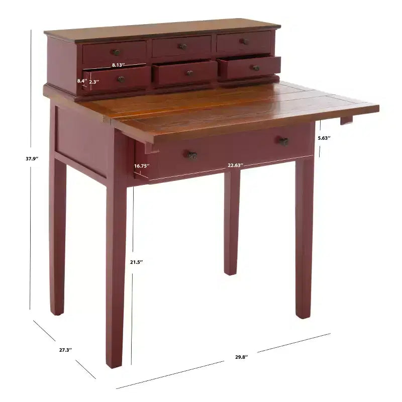 Scrivania pieghevole a 7 cassetti Abigail - AMH6520 - Safavieh Couture