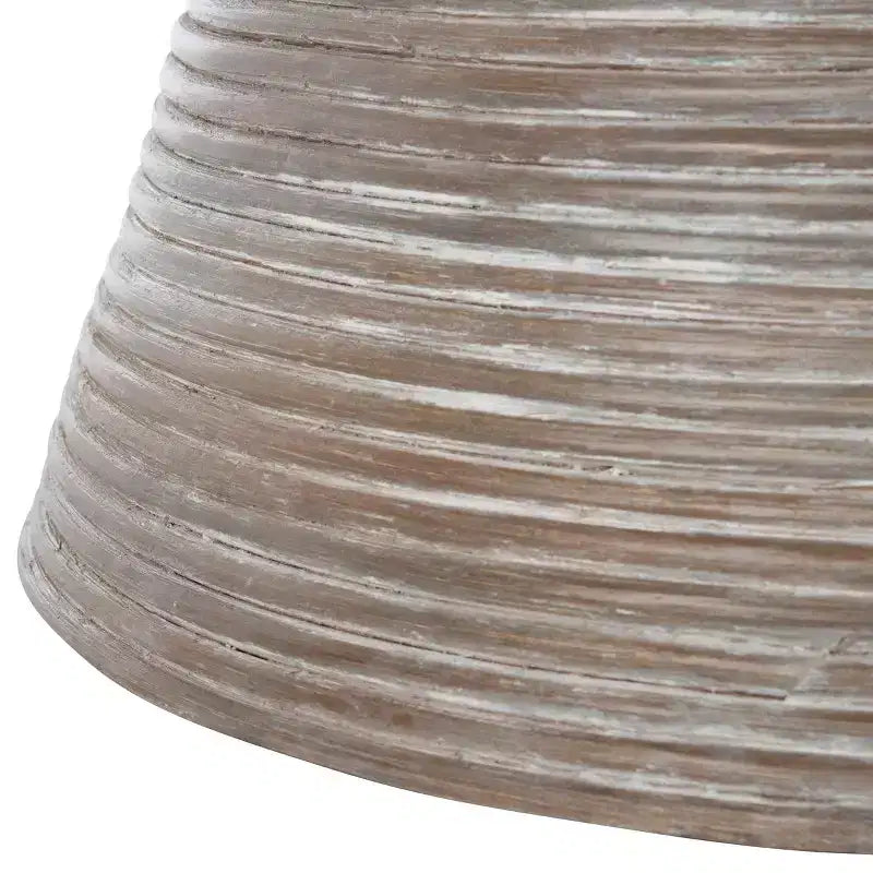 Tavolino da Caffè Cristina in Rattan - Bianco Grigio Spazzolato - Safavieh