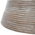 Tavolino da Caffè Cristina in Rattan - Bianco Grigio Spazzolato - Safavieh