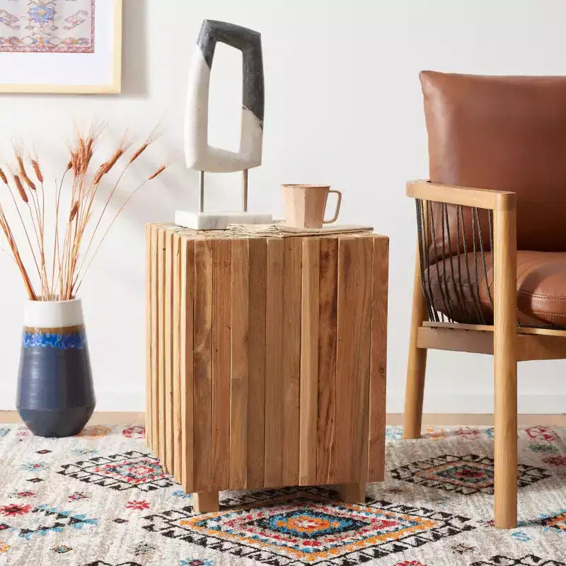 Tavolino Richmond Square End - FOX1001A - Rovere Medio - Safavieh Couture