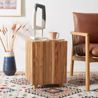 Tavolino Richmond Square End - FOX1001A - Rovere Medio - Safavieh Couture