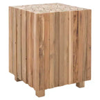 Tavolino Richmond Square End - FOX1001A - Rovere Medio - Safavieh Couture