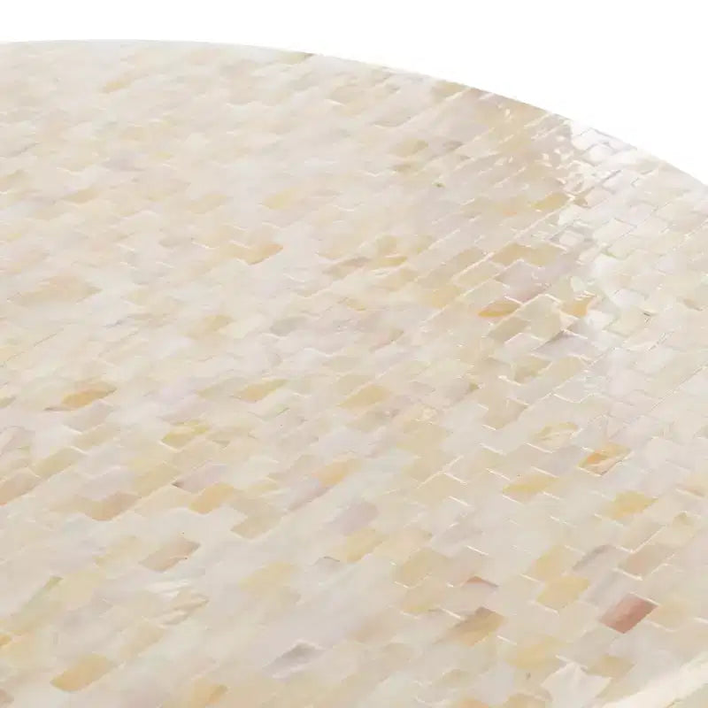 Tavolino rotondo Fae Mosaic - TRB1008A - Rosa Champagne/Oro - Safavieh