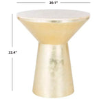 Tavolino rotondo Fae Mosaic - TRB1008A - Rosa Champagne/Oro - Safavieh