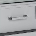 Comodino Raina con 3 cassetti e motivo a chiave greca - FOX6278 - Safavieh Couture
