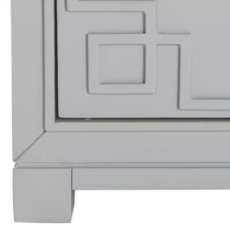 Comodino Raina con 3 cassetti e motivo a chiave greca - FOX6278 - Safavieh Couture