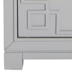 Comodino Raina con 3 cassetti e motivo a chiave greca - FOX6278 - Safavieh Couture