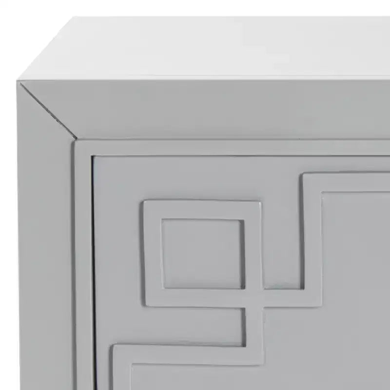 Comodino Raina con 3 cassetti e motivo a chiave greca - FOX6278 - Safavieh Couture