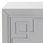 Comodino Raina con 3 cassetti e motivo a chiave greca - FOX6278 - Safavieh Couture