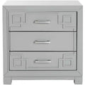 Comodino Raina con 3 cassetti e motivo a chiave greca - FOX6278 - Safavieh Couture